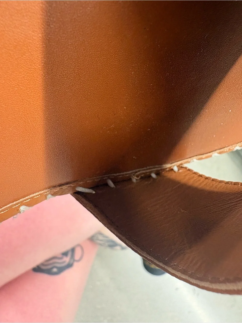 Valentino Garavani tan leather